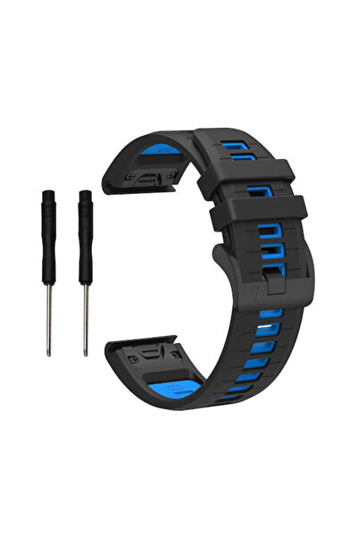 OEM Garmin Fenix 7x Fenix 7x Pro Enduro 3 Fenix 8 51mm Λουράκι Σιλικόνης Μαύρ...