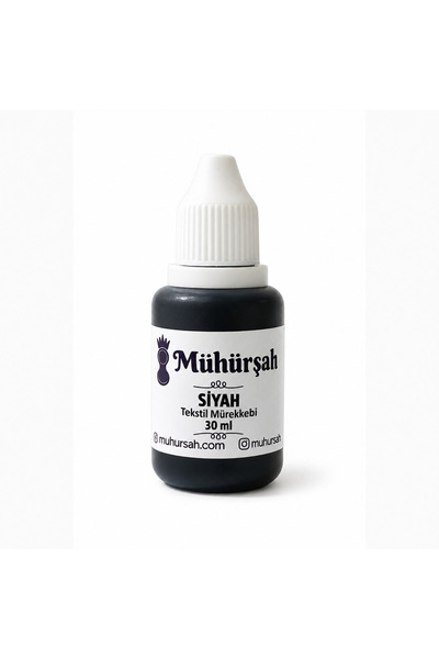MÜHÜRŞAH 30 mL Tekstil Mürekkebi, Kıyafet Kaşesi Mürekkebi