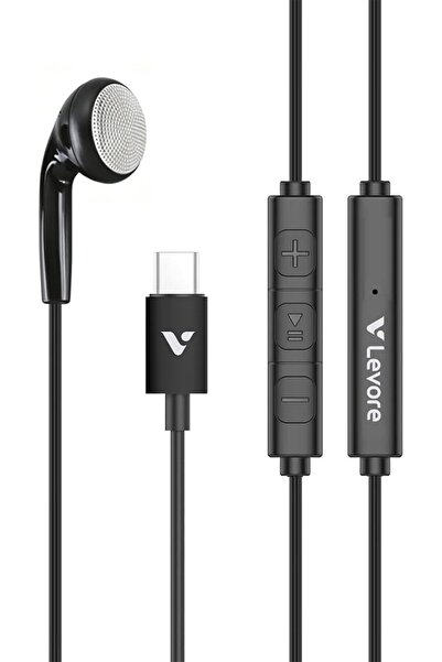 Levore Type-C Wired Mono Earphone LEW41, 1.2m Cable In-line Mic, Control Remo...