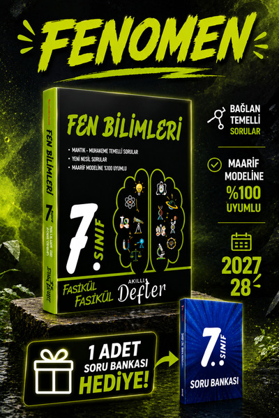 Fenomen Yayıncılık Yargı Ders arkadaşım 7 sınıf fen bilimleri fasikül fasikül...