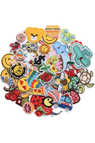 Paporich 60 Pcs Random Assorted Styles Embroidered Patches, Funny Repair Appl...