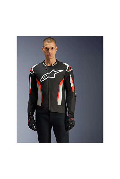 Alpinestars T-GP Air Korumalı Motosiklet Montu Siyah Beyaz Kırmızı