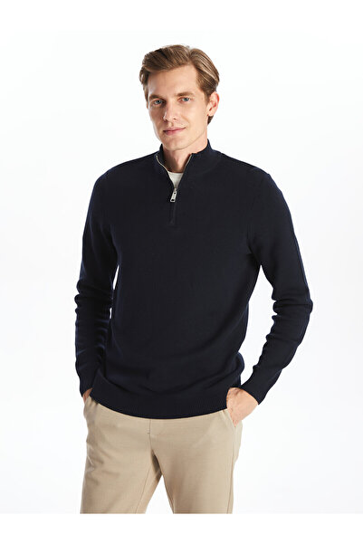 LC Waikiki Trendlucky men's long sleeve knit sweater with stand collar - the ...