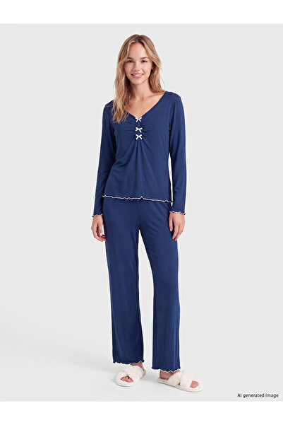 LC Waikiki V-Neck Women's Pajama Set