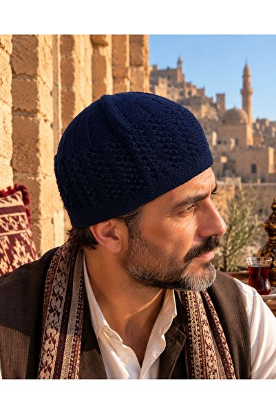 Takke ® Dergah Örgü Erkek Namaz Takkesi