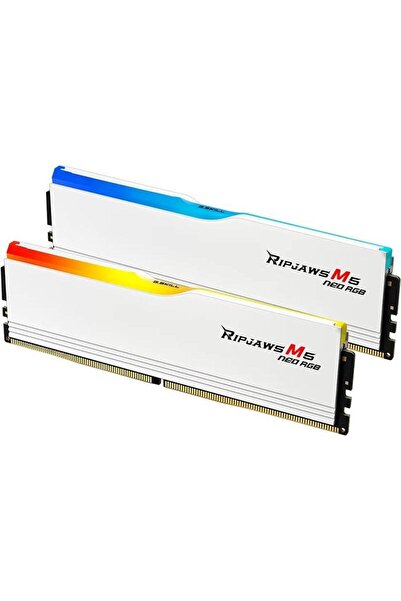 G.SKILL Memorii Ripjaws M5 Neo RGB Alb 32GB DDR5 6000MHz CL36 Kit Dual Channel