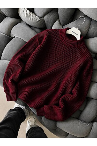DepoExport Women's Premium Oversize Soft Crew Neck Knitwear Sweater