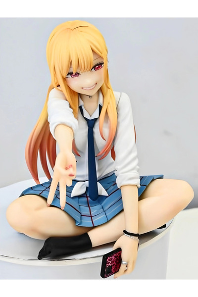 DEK Marin Kitagawa Oturan 10 cm Anime Figürü Telefon Detaylı PVC Figür