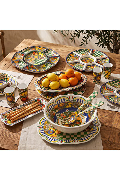 Lucky Art Sanora Melamin 7 Parça Meze Seti