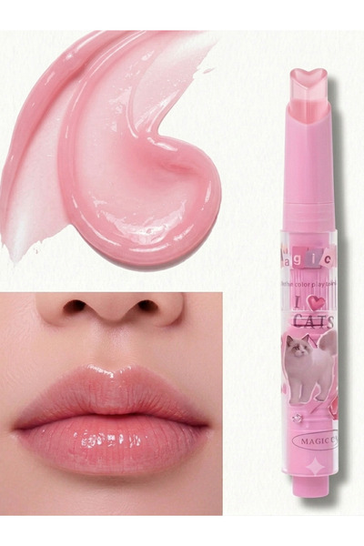 Kozmetik Magic Heart Shaped Lipstick - Shimmering and Naturally Moist Lips