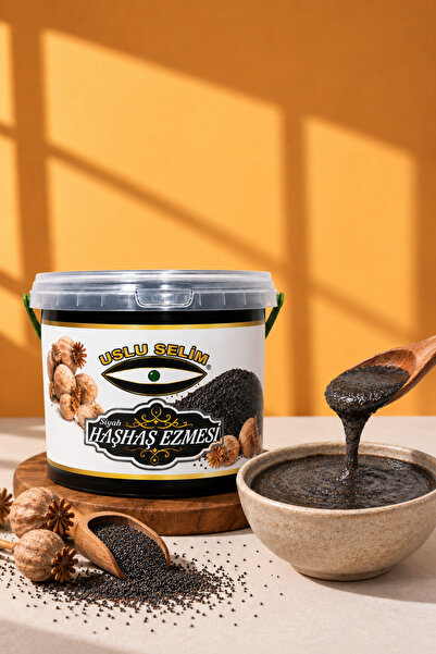 SİYAH HAŞHAŞ EZMESİ 1 KG KOVA UŞAK HAŞHAŞI