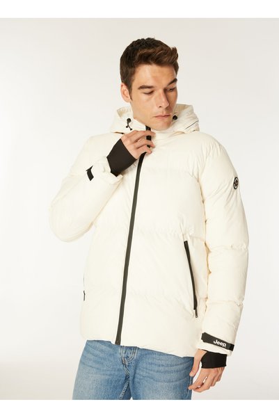 JEEP White Men's Jacket J4WM-MNT7279