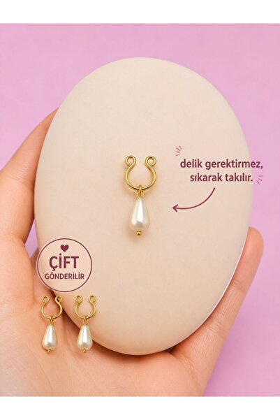 Arescollection DELİKSİZ KULLANIMA UYGUN NİPPLE MEME UCU SIKIŞTIRMA PİERCİNG