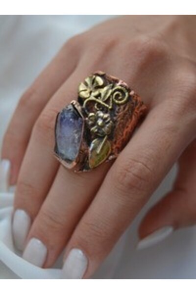 Stoneage Special Design Ring with Amethyst Stone-