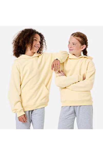Decathlon Çocuk Oversize Kapüşonlu Sweatshirt - Sarı