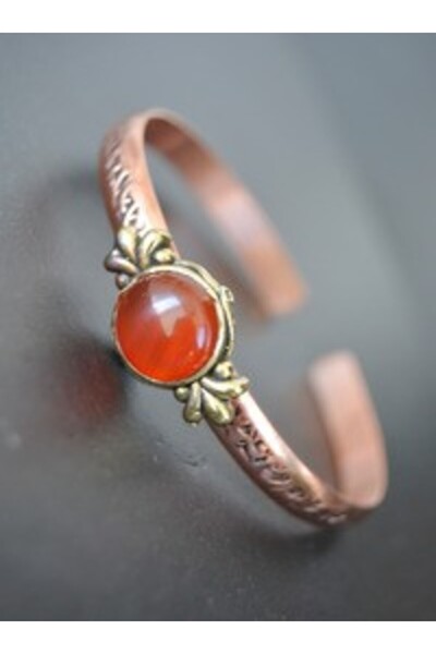 Stoneage Handmade Bracelet with Natural Agate Stones - Multi-Colored