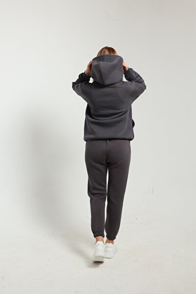 TKT 3 Thread Women's Tracksuit Set with Side Pockets, Bottom Top, Soft Fleece Inside