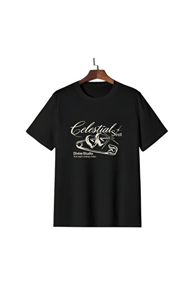 Trendiz Unisex Celestial Sent T-shirt Siyah