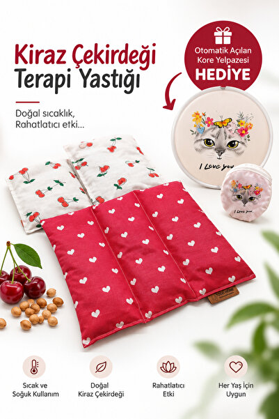 Handalin Kiraz Çekirdeği Terapi Yastığı Sıcak Soğuk Kullanım – Otomatik Açıla...