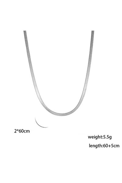 Peach Jewelry Αλυσίδα Κολιέ Ανοξείδωτο Ατσάλι 304 60+5εκ 2χιλ.