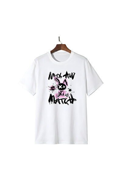 Trendiz Tricou unisex alb, pentru asortare la placă.