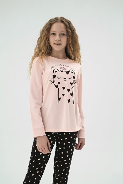 ZEYZEY 8892 Girls' Printed Pajama Set