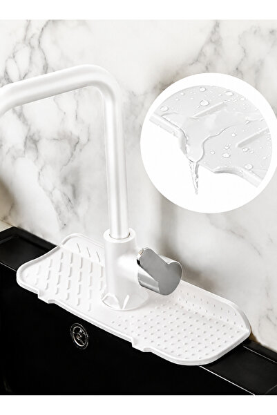 Hilamingo Home Lavabo Sızdırmaz Mat , Silikon Musluk Matı