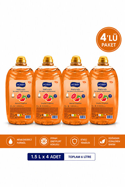 Hobby Greyfurt Sıvı Sabun 1500 ML x 4 Adet