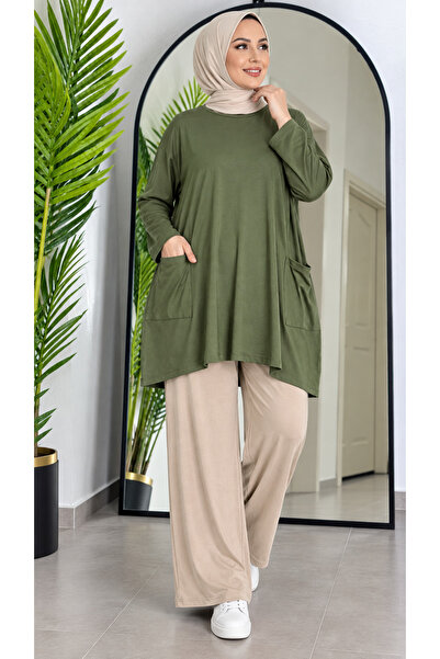 ÖZNE BUTİK Pocket Detailed Combed Cotton Suit