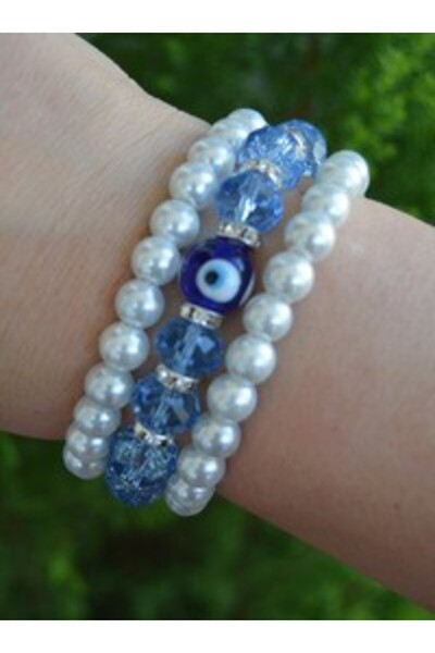Stoneage Pearl bracelet set - multicolored -