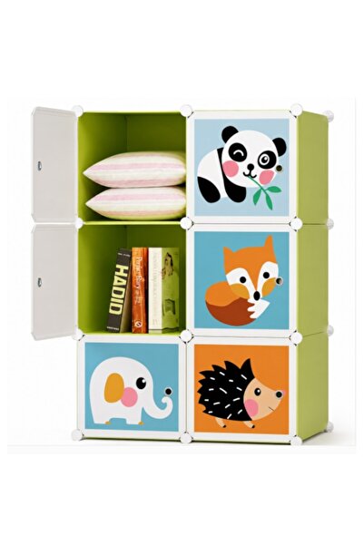 Rovitech Dulap modular pentru copii, 6 compartimente, organizator pentru hain...