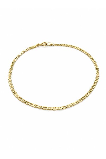 Aur 585 Brățară unisex din aur galben 14k, model lanț, 21 cm, 1,24 g