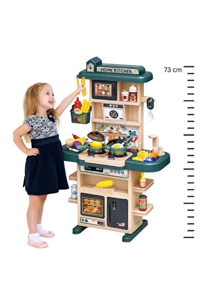 Generic Realistic 43-Piece Kids Kitchen Playset with Lights & Sounds – Preten...