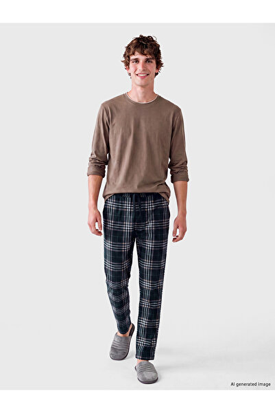 LC Waikiki Quality Pieces from Çelebi Store Standard Fit Checkered Embroidere...