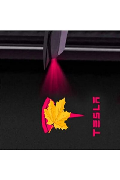 TESLA Tesla11 2/4pcs Car Door LED Logo Projector Lights HD Welcome Light 3D L...