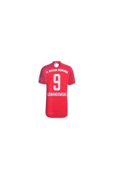 NO BRAND Φανέλα Bayern F.C Lewandowski plexiglass κρεμαστό 40x28mm