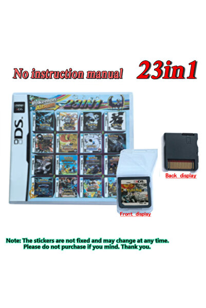 BANDAI 23in1 4300 in 1 Compilation Pokemon Game Cards DS NDS 3DS 3DS NDSL Gam...