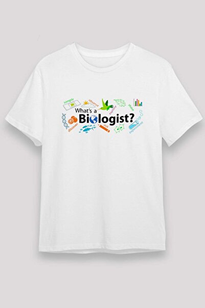 Darkhane Biologist White Unisex T-Shirt T-Shirt