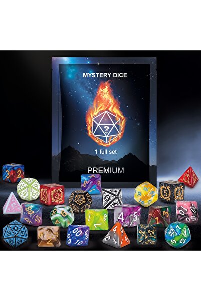 Choice 8pcs D&D Dice Set 8/40pcs, Including 7/35pcs Polyhedral Dices and 1/5p...