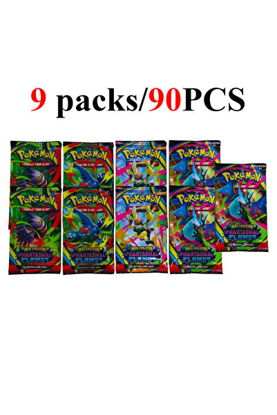 BANDAI PHANTASMAL 9 packs 90/360PCS Pokémon Card Packs 151， ASCENDED HEROES 。...
