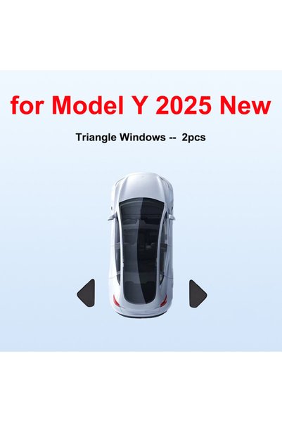 Choice Triangle window 2PC For Tesla Model Y Juniper 2025 2026 Launch Sun Sha...