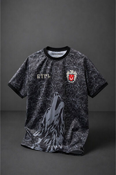 SENVISION Bozkurt Konseptli Metalik Armalı Türkiye Premium T-shirt