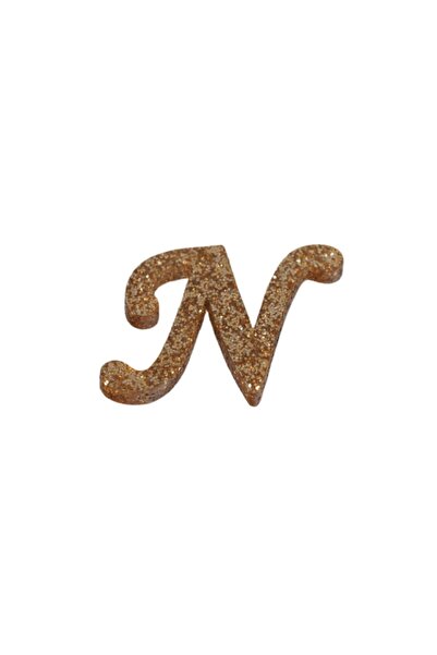 NO BRAND Ελληνικό γράμμα μεσαίο χρυσό Glitter plexiglass κρεμαστό ύψους 30-32...