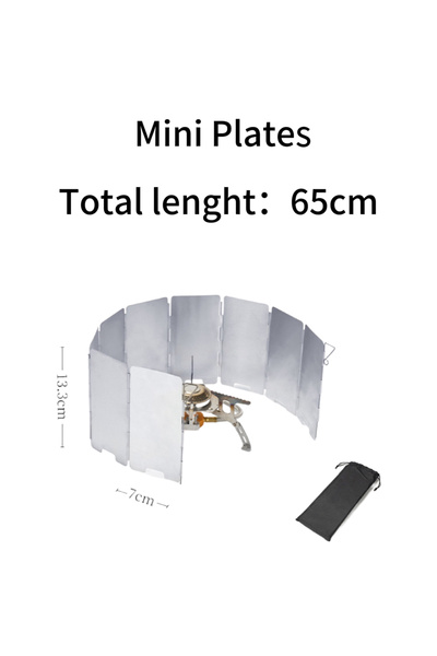 Choice Mini Plates 8/10/12/14/16Plates Stove Windscreen Aluminum Alloy Stove ...