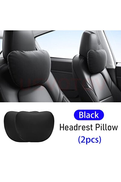 Choice 2pcs Black Headrest USVOTOV Uniquely Designed Headrest Pillow for Tesl...