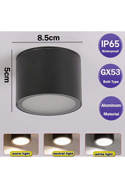 Choice 3 Colors 1 PC Black Waterproof Outdoor Waterproof IP65 LED Downlight 3...