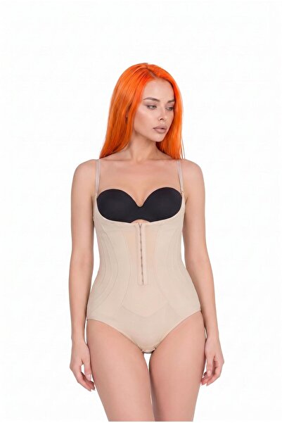 cotonhause Kadın Göğüs Altı Çıtçıtlı Ten Body Korse C5T0N19