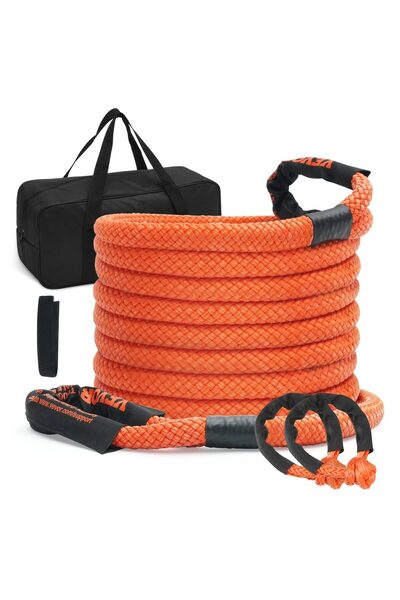 VEVOR Franghie remorcare cu recuperare cinetica, Lungime 9.1 m, max 14 tone, ...