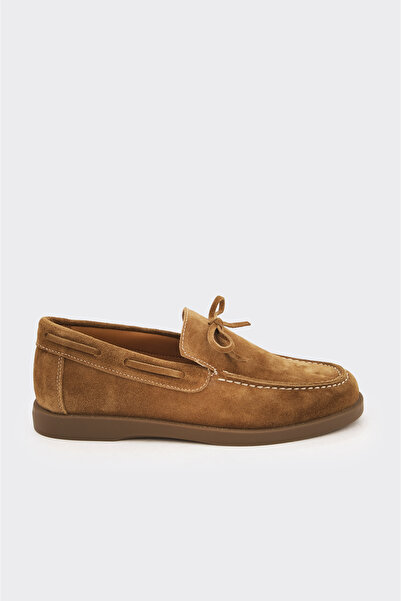 derinet Hakiki Deri Püsküllü Kadın Loafer