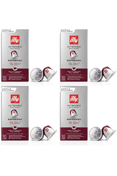 illy Intenso Bold Espresso Blend Coffee Nespresso capsules, Pack of 40 Capsules